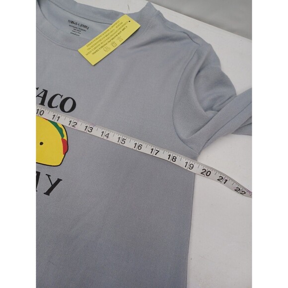 Franky & Johnny Taco Tuesday Gray Shirt Long Sleeve Size M NWT - Picture 7 of 10